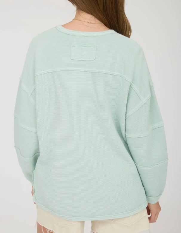 Ocean Breeze Long Sleeve Knit Top