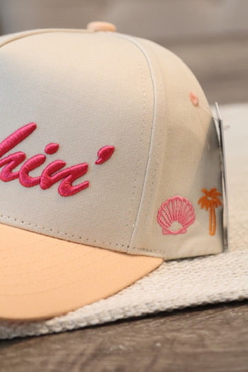 Beachin' Trucker Hat Coral