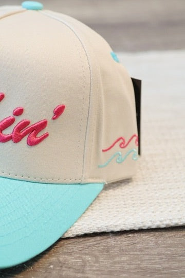 Beachin' Trucker Hat Teal