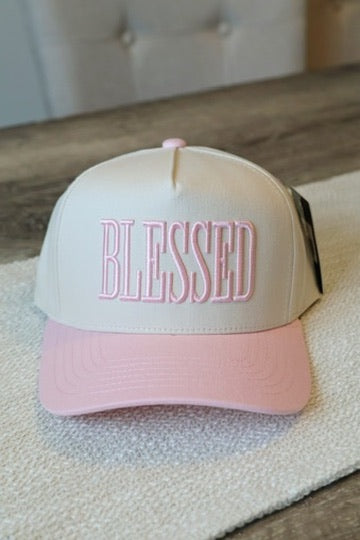 Blessed Trucker Hat Pink
