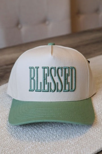 Blessed Trucker Hat Green