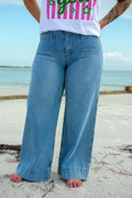 Wide leg jeans