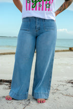 Wide leg jeans