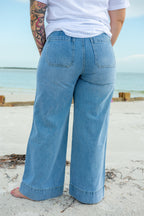 Wide leg jeans