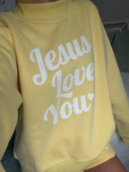 'Jesus Loves You' Mockneck Sweatshirt