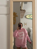 'Jesus Loves You' Heart Sweatshorts