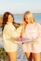 'Jesus Loves You' Mockneck Sweatshirt